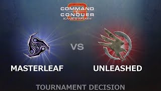 CampC3 Kanes Wrath 1v1  Masterleaf T59 vs Unleashed GDI [upl. by Ahsienet]