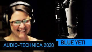 Blue Yeti vs AudioTechnica AT2020  VO Mic Comparison [upl. by Leeth129]