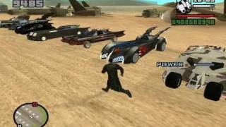 GTA SA BATMAN Vehicle MODs [upl. by Padgett]