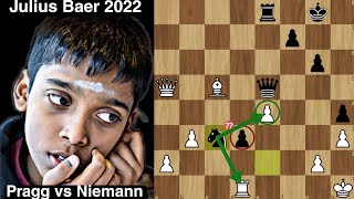 Praggs Narrow Escape Against Niemann  Pragg vs Niemann  Julius Baer Generation Cup MCCT 2022 [upl. by Llednohs]