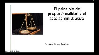 El principio de proporcionalidad y el acto administrativo sancionador [upl. by Mariano745]