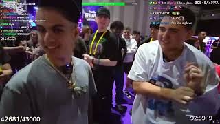 LACY amp RON CLIPFARM at TWITCHCON ft XQC CINNA NEON SNEAKO faze stableronaldo lacy [upl. by Resa]