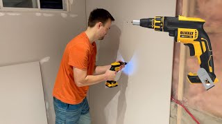 DEWALT 20V MAX XR Drywall Screw Gun in Action [upl. by Llemar]