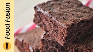 Chocolate Brownie Recipe By Food Fusion [upl. by Balkin]