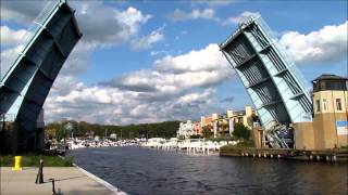 Michigan City Draw Bridge  Full Lift [upl. by Way]