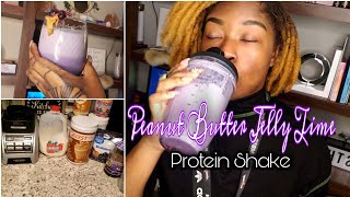 Peanut Butter Jelly Time Protein Shake w Quest Protein [upl. by Subir839]