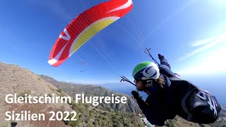 Paragliding Sicily with flight from Etna [upl. by Adnesor]