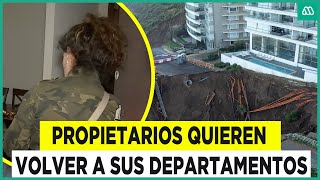 “Queremos volver ahora ya” Vecinos de edificio Miramar ingresan a sus departamentos [upl. by Aidyn]