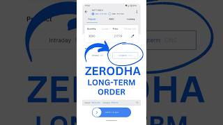 How to Buy LongTerm Shares in Zerodha Explained in 60 Seconds yourtradeguide [upl. by Airotkiv]