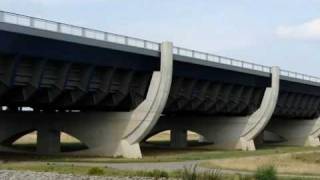 Germany The Magdeburg Water Bridge  Wasserstraßenkreuz Magdeburg [upl. by Onfre]