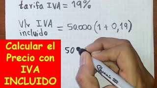 Como calcular el IVA INCLUIDO [upl. by Nicolais423]