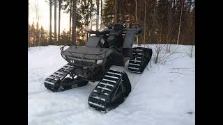 Homemade tracked vehicle [upl. by Aimak]