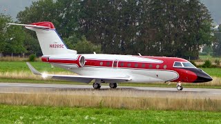 EyeCatching Gulfstream G280 Landing in Bern [upl. by Malilliw]