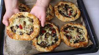 Vegetarisches Pide Rezept mit Champignon I Vegetarian pide recipe with mushrooms [upl. by Tound991]