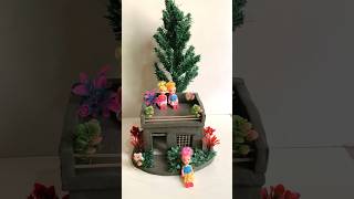 Diy miniature clay house making 🏠 clayhouse mudhouse craft clay viral [upl. by Woodford]