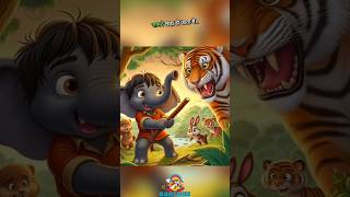 The Brave Little Elephant  Hindi Story  Cartoon Masti Ki Duniya cartoon elphant hindistories [upl. by Virgel519]