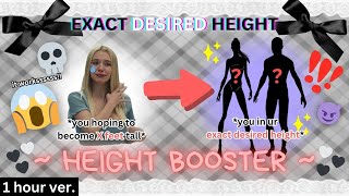 grow to your EXACT DESIRED HEIGHT both shorteramptaller 1 hour ver [upl. by Hairahs86]