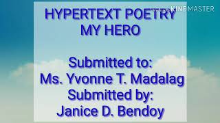 HYPERTEXT POETRY MY HERO😘💕😔 [upl. by Burrill]