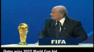 Qatar wins 2022 world Cup bid [upl. by Sane]