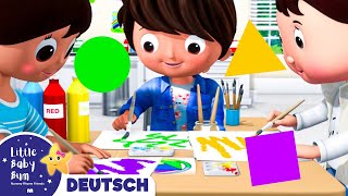 Wir lernen Farben  Kinderlieder und Cartoons  Little Baby Bum  Moonbug Kids Deutsch [upl. by Anyat]