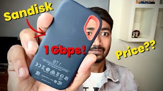 Sandisk Extreme Portable SSD  1 Gbps से ज़्यादा Data Transfer Speed  Unboxing [upl. by Annol]