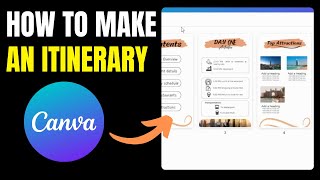 How To Make An Itinerary On Canva A StepbyStep Guide [upl. by Nuahsar985]