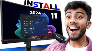 Windows 11 Installation step by step🔥 Latest 24H2 AI Version Stop Using Fake Version⚡ [upl. by Ateloiv599]