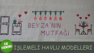 EV HANIMI  Etamin İşlemeli Havlu Modelleri 99 [upl. by Nodyroc]