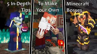 Minecraft BE  5 InDepth Tips For Custom Bosses [upl. by Ragouzis357]