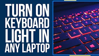 How To Turn On Keyboard Light In Any Laptop Keyboard Light Shortcut [upl. by Ariaic485]