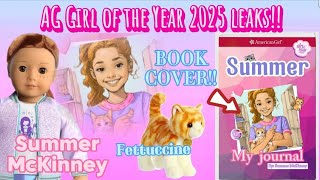 American Girl NEWS amp LEAKS Girl of the Year 2025 Summer McKinney image revealed book cover  hobby [upl. by Nnylyoj772]