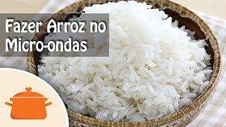 Como Fazer Arroz no Microondas  Receita Prática [upl. by Notlih]