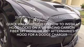 How to install Mopar Dodge Charger Hood Locks Hood Pins [upl. by Yroc]