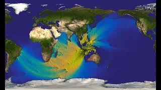 The Tambora eruption What waves of the event causing the year without a summer may have looked like [upl. by Roy]