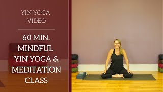 Mindful Yin Yoga and Meditation with Jennifer Raye [upl. by Nochur349]