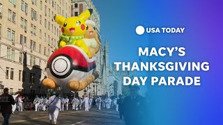 Watch Macys Thanksgiving Day parade kicks off in New York City [upl. by Saleme]