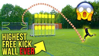 WORLD’S HIGHEST FREE KICK WALL CHALLENGE 😱  F2Freestylers  Billy Wingrove amp Jeremy Lynch [upl. by Iralam467]