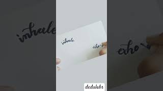 Lettering Art Ideas with Dedulabs  Beautiful and Creative calligraphy lettering shorts art fun [upl. by Lemak]