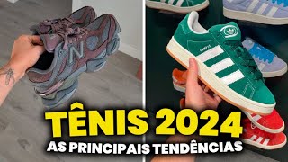 As 7 PRINCIPAIS TENDÊNCIAS em TÊNIS pra 2024 feat sneakersbrvideos  Sneakers Masculinos [upl. by Farlay]