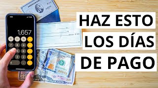 Haz ESTO Cada vez que te PAGUEN Rutina De CHEQUE de PAGO [upl. by Karlotte]