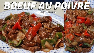 BOEUF AU POIVRE NOIR  Une recette asiatique facile et savoureuse prête en moins de 30 minutes [upl. by Razal]