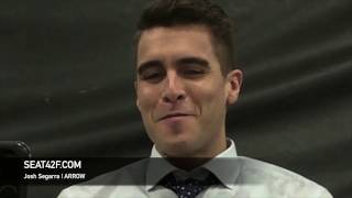 Josh Segarra ARROW Set Visit Interview [upl. by Yvonner563]