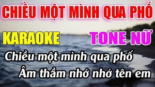 Chiều Một Mình Qua Phố Karaoke Tone Nữ  Bm  Karaoke Đức Duy  Beat 2024 [upl. by Volnak]