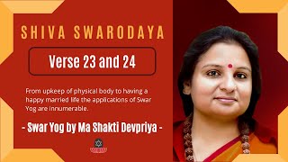 Attain Perfect Health with Swar Yoga  Shiva Swarodaya by Ma Shakti Devpriya ji  Verse  23 and 24 [upl. by Terzas]