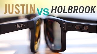 RayBan Justin vs Oakley Holbrook [upl. by Aridnere]