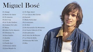 Las 20 Mejores canciones de Miguel Bosé  Miguel Bosé Sus Mejores Éxitos2 [upl. by Donadee956]