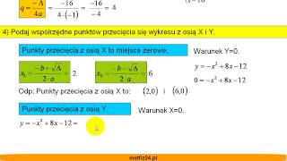 Funkcja kwadratowa do matury i sprawdzianu  Powtórzenie  Matfiz24pl [upl. by Ardnala]