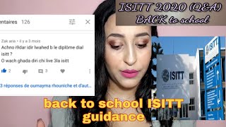 ISITT QampA 2020 back to school المعهد العالي للفندقة و السياحة بطنجة [upl. by Sharlene659]