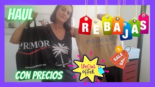 HAUL REBAJAS VERANO CON PRECIOS PRIMARKKIABI Y PRIMOR [upl. by Carena]