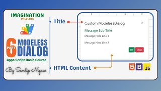 6 Modeless Dialog  Apps Script [upl. by Amero663]